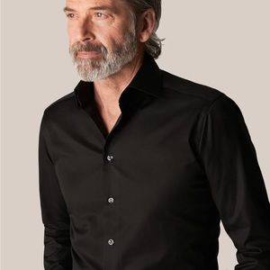 Eton Black Signature Twill Shirt